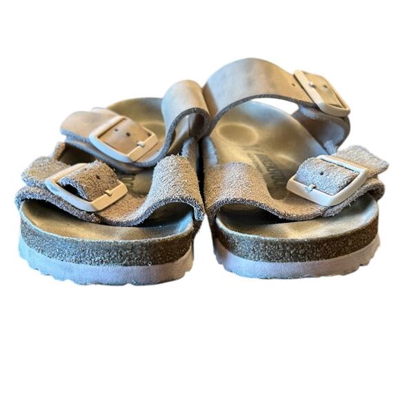 BIRKENSTOCK Pink Light Rose Suede Nubuck Arizona Women's Sandals EU 37 US 6 6.5 - Picture 6 of 10